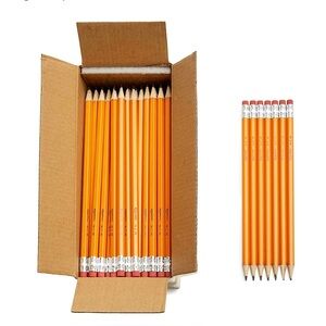 NWT Wood-Cased #2 Pencils, Pre-sharpened, HB Lead Bulk Box, 134 Count, Yellow
